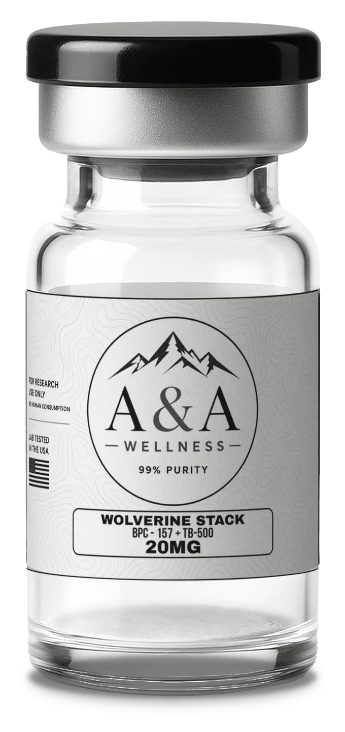 A&A Wellness Wolverine Blend BPC-157 and TB-500 research vial